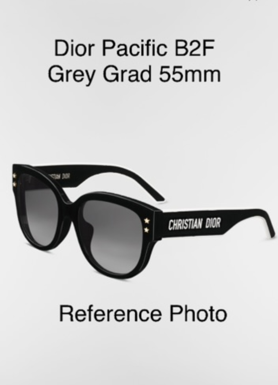 Dior Pacific B2F Sunglasses Replacement Lenses Grey Gradient 55mm New